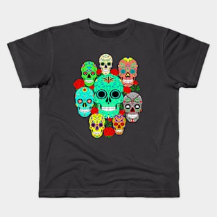 Sugar Skulls Galore Kids T-Shirt